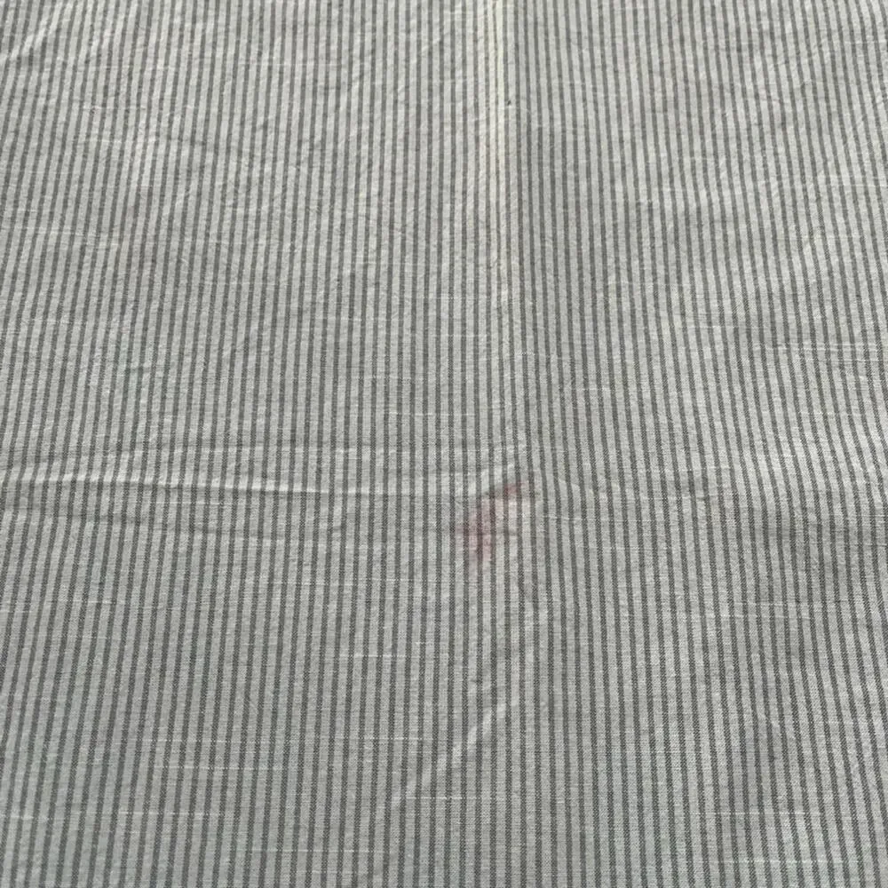 Ikea Bergpalm Duvet Cover Twin Blue/Gray Striped Button Closure 100% Cotton